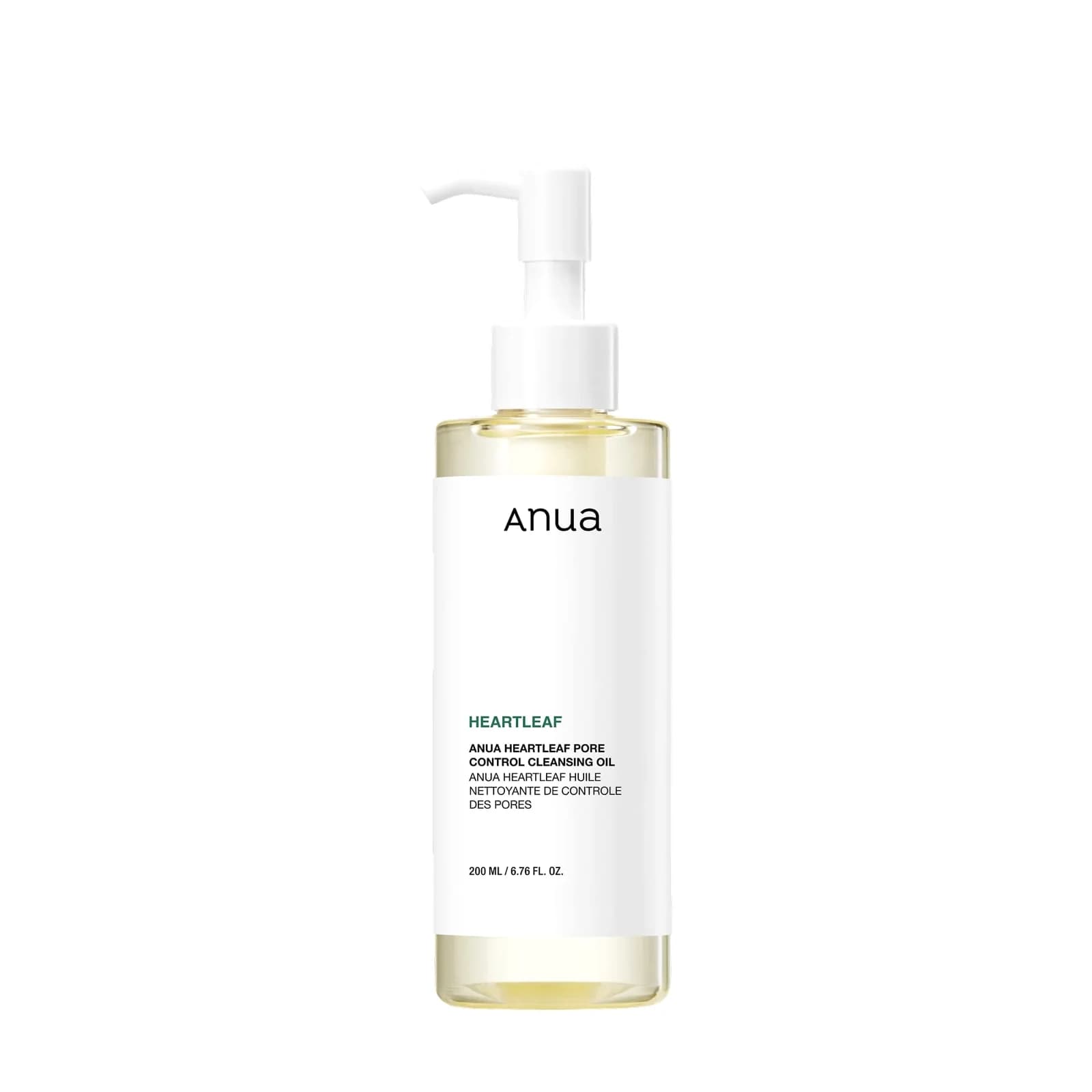 Aceite limpiador con heartleaf que elimina maquillaje, protector solar e impurezas mientras purifica los poros y calma la piel.
